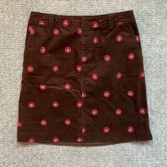 Lilly Pulitzer Dresses & Skirts - Vintage Lilly Pulitzer Embroidered Corduroy Mini Skirt